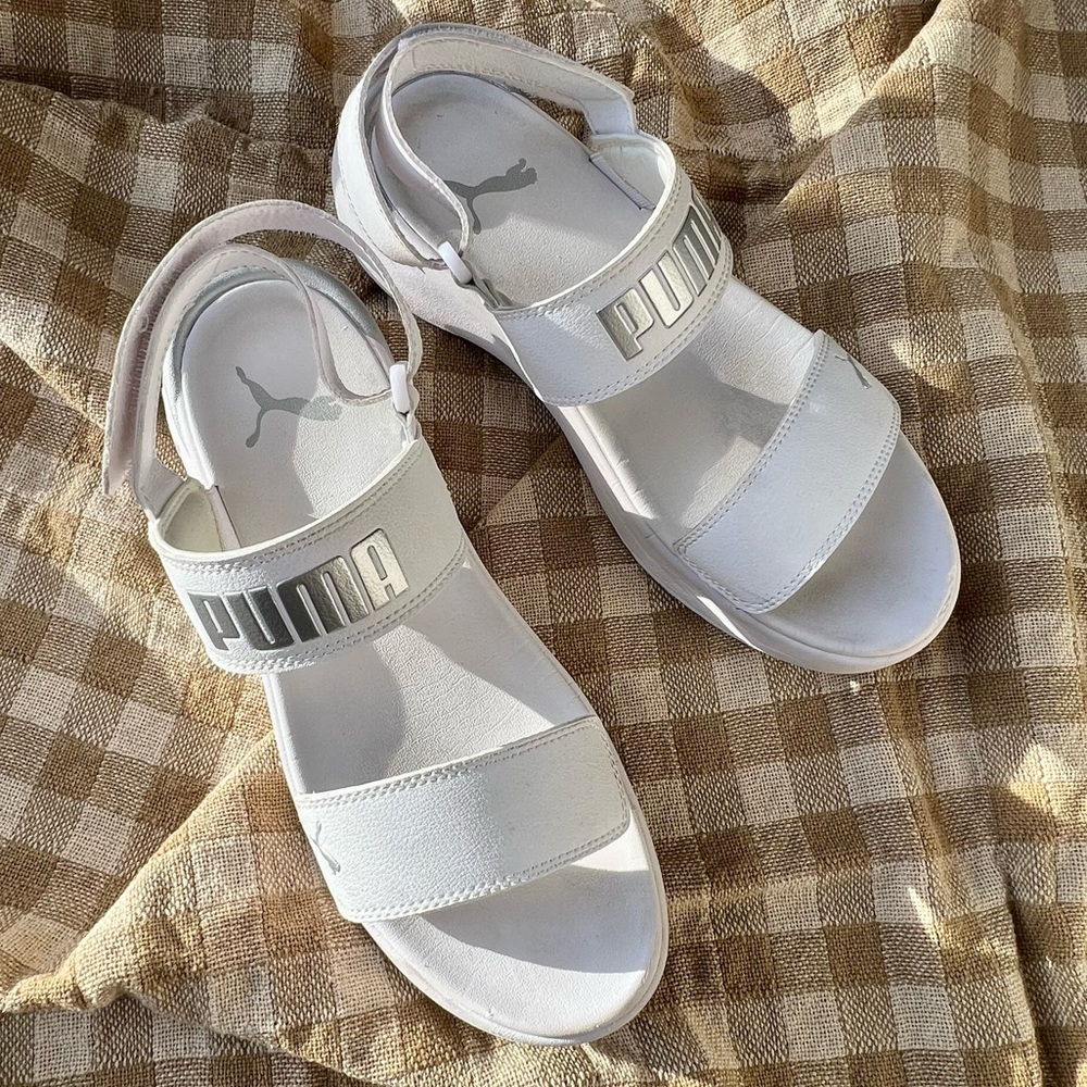Puma White Sandals
